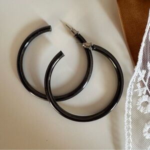 Uncommon James | Gunmetal Hoops